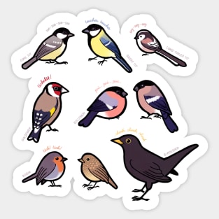 Garden Birds of Britain Sticker